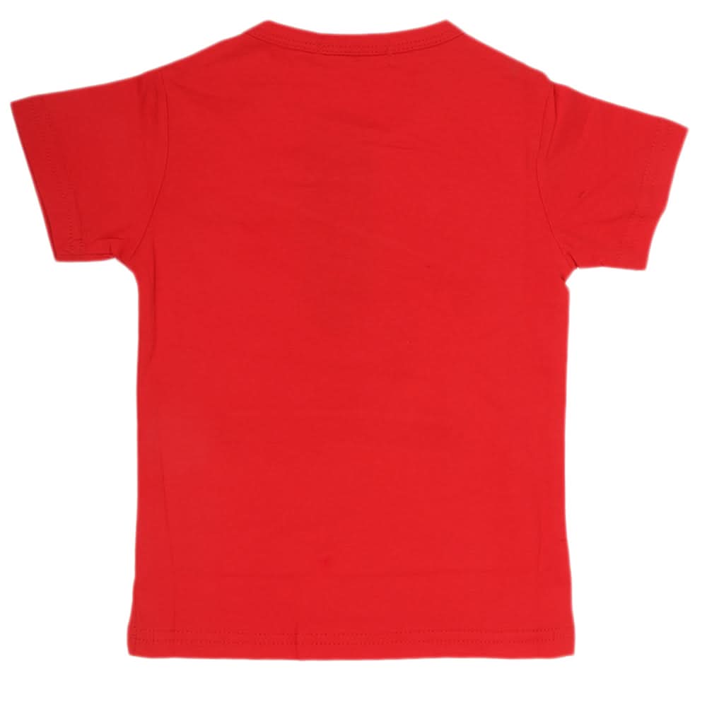 Boys Half Sleeves T-Shirt - Red, Kids, Boys T-Shirts, Chase Value, Chase Value
