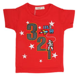 Boys Half Sleeves T-Shirt - Red, Kids, Boys T-Shirts, Chase Value, Chase Value