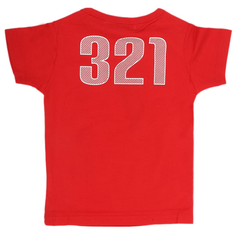 Boys Half Sleeves T-Shirt - Red, Kids, Boys T-Shirts, Chase Value, Chase Value