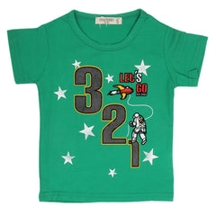 Boys Half Sleeves T-Shirt - Green, Kids, Boys T-Shirts, Chase Value, Chase Value