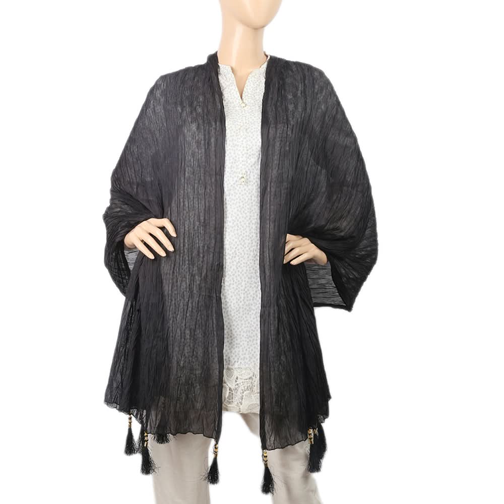 Wome's Jaccard Dupatta - Black, Women, Dupatta, Chase Value, Chase Value
