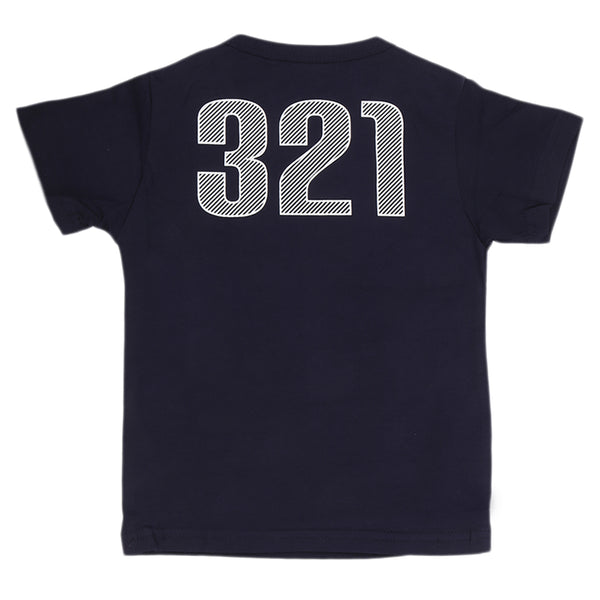 Boys Half Sleeves T-Shirt - Navy Blue, Kids, Boys T-Shirts, Chase Value, Chase Value