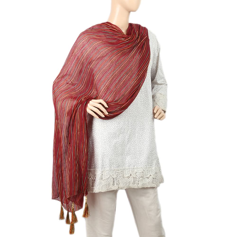 Women's Rangoli Fancy Parranda - Maroon, Women, Dupatta, Chase Value, Chase Value
