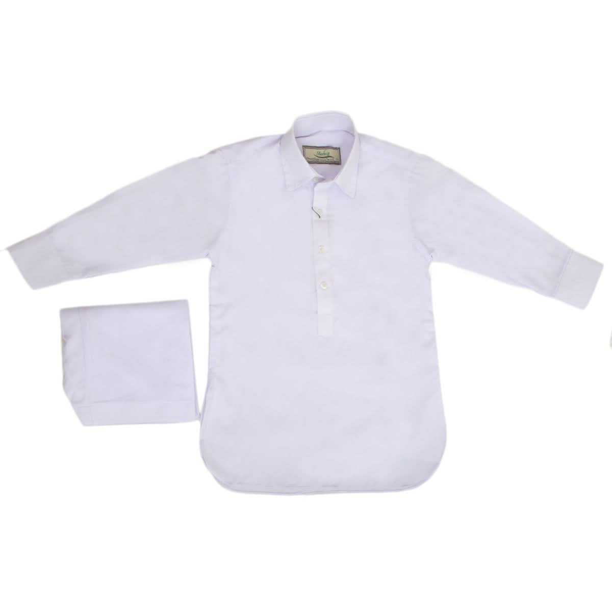 Boys Mashriq Kameez Shalwar  Plain - White, Kids, Boys Shalwar Kameez, Chase Value, Chase Value