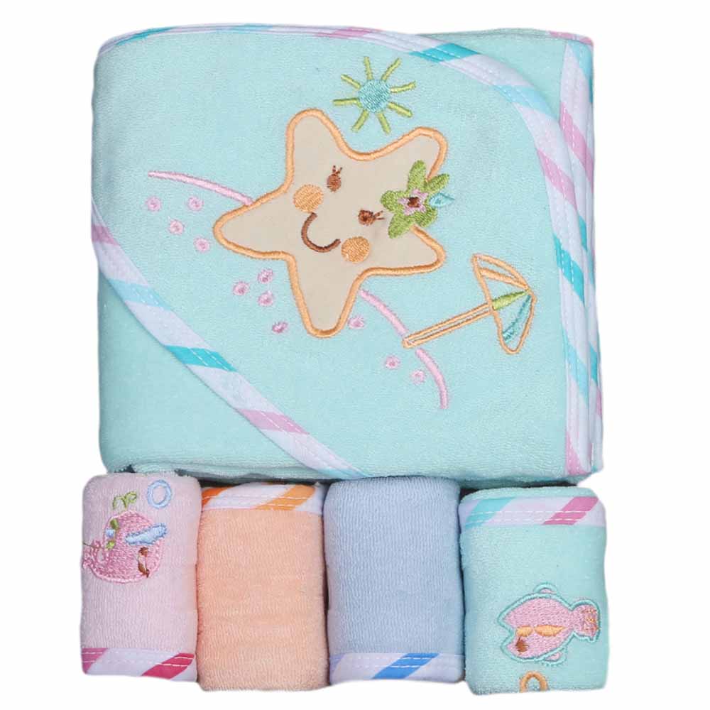 Newborn Gift Set 5 Pcs - Sea Green, Kids, NB Boys Sets And Suits, Chase Value, Chase Value