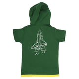 Boys Half Sleeves Hooded T-Shirt - Green, Kids, Boys T-Shirts, Chase Value, Chase Value