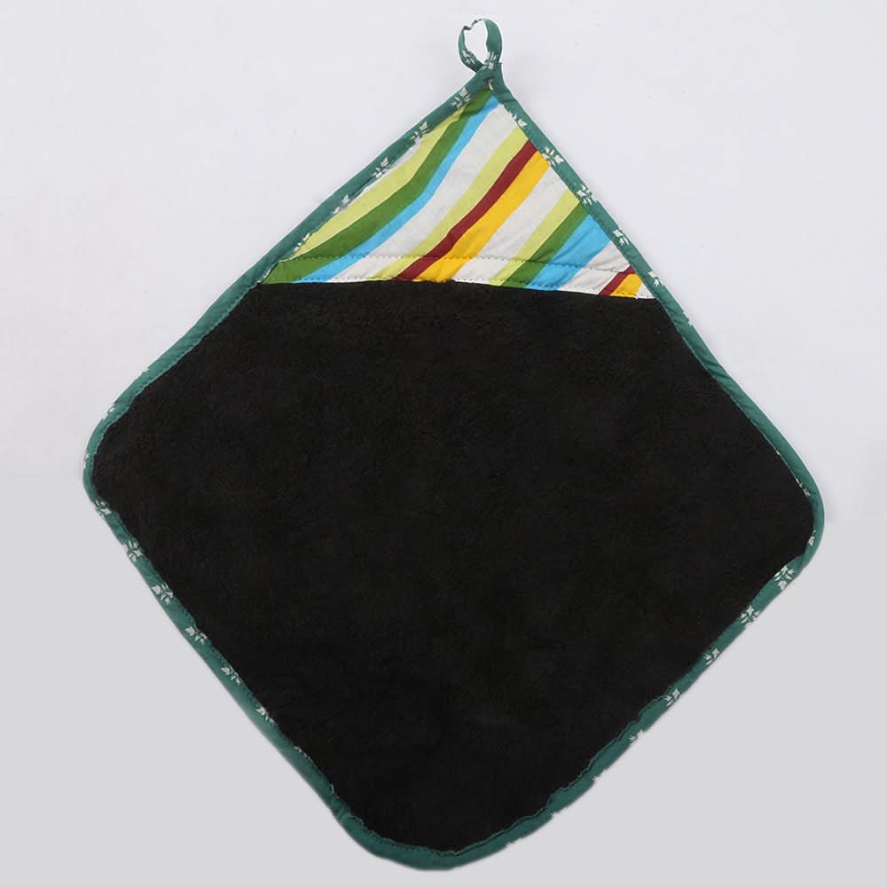Kitchen Hanging Towel 13x13cm - Black, Home & Lifestyle, Kitchen Towels, Chase Value, Chase Value