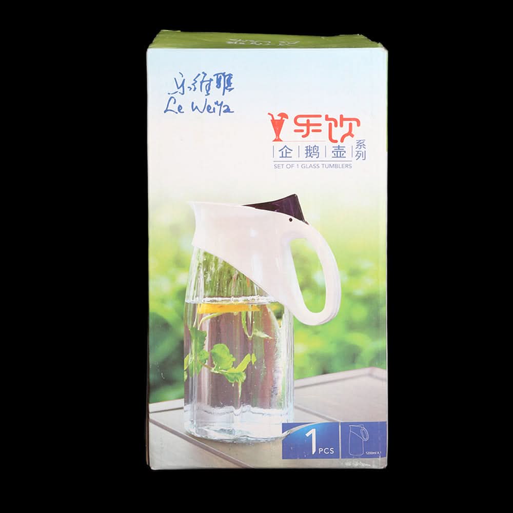 Fancy Glass Jug - Light Purple, Home & Lifestyle, Glassware & Drinkware, Chase Value, Chase Value