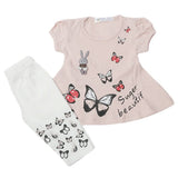 Newborn Girls Half Sleeves Suit - Tea Pink, Kids, Newborn Girls Sets And Suits, Chase Value, Chase Value
