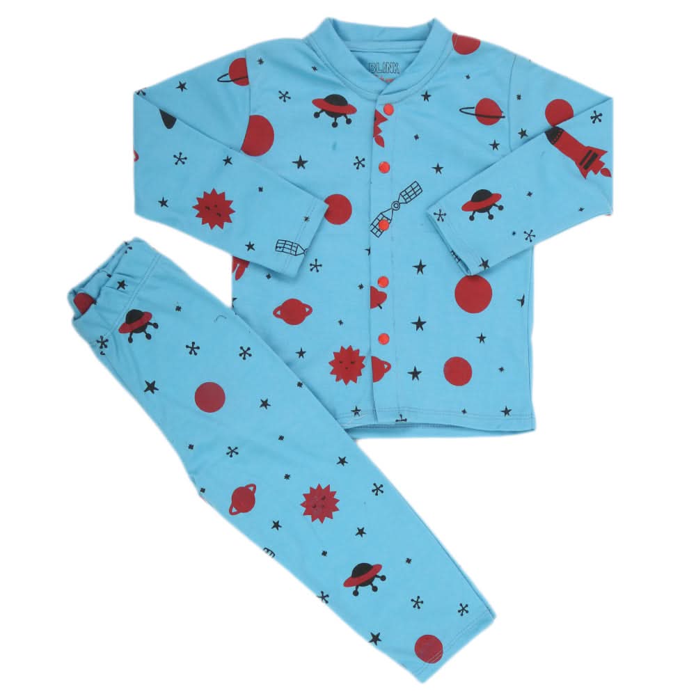 Boys Sleeping Suit - Blue, Kids, Boys Sets And Suits, Chase Value, Chase Value