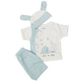 Newborn Boys Half Sleeves Suit - Cyan, Kids, Newborn Boys Sets And Suits, Chase Value, Chase Value