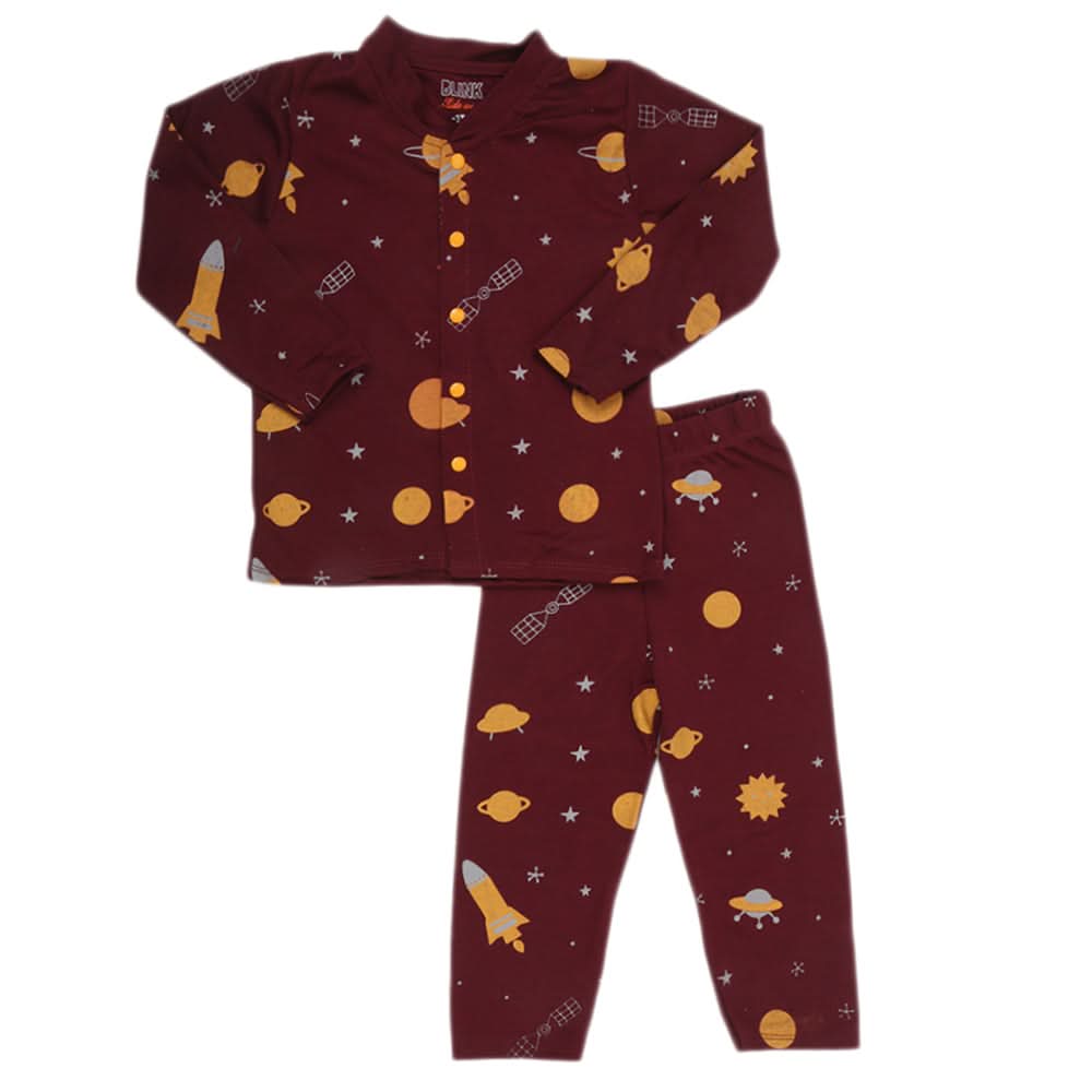 Boys Sleeping Suit - Maroon, Kids, Boys Sets And Suits, Chase Value, Chase Value