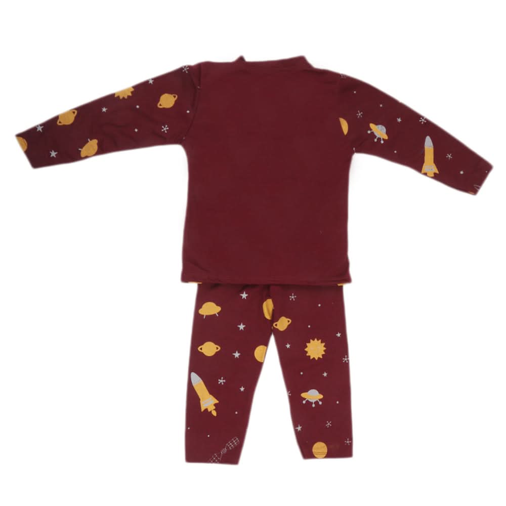 Boys Sleeping Suit - Maroon, Kids, Boys Sets And Suits, Chase Value, Chase Value