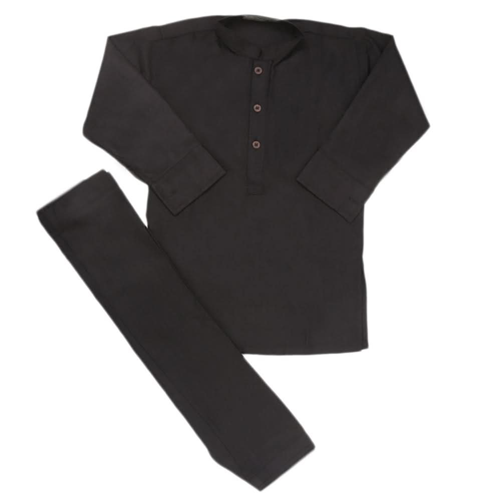 Boys Shalwar Suit - Black, Kids, Boys Shalwar Kameez, Chase Value, Chase Value