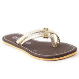 Girls Slipper B-02 - Golden, Kids, Girls Slippers, Chase Value, Chase Value