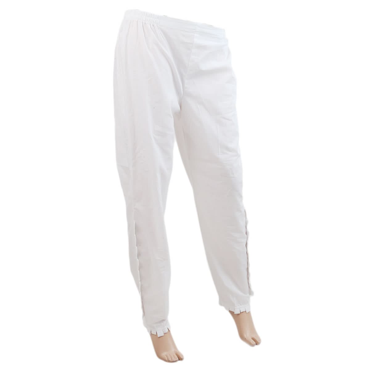 Women's Woven Trouser -Ash-1200-C - Off-White, Women, Pants & Tights, Chase Value, Chase Value