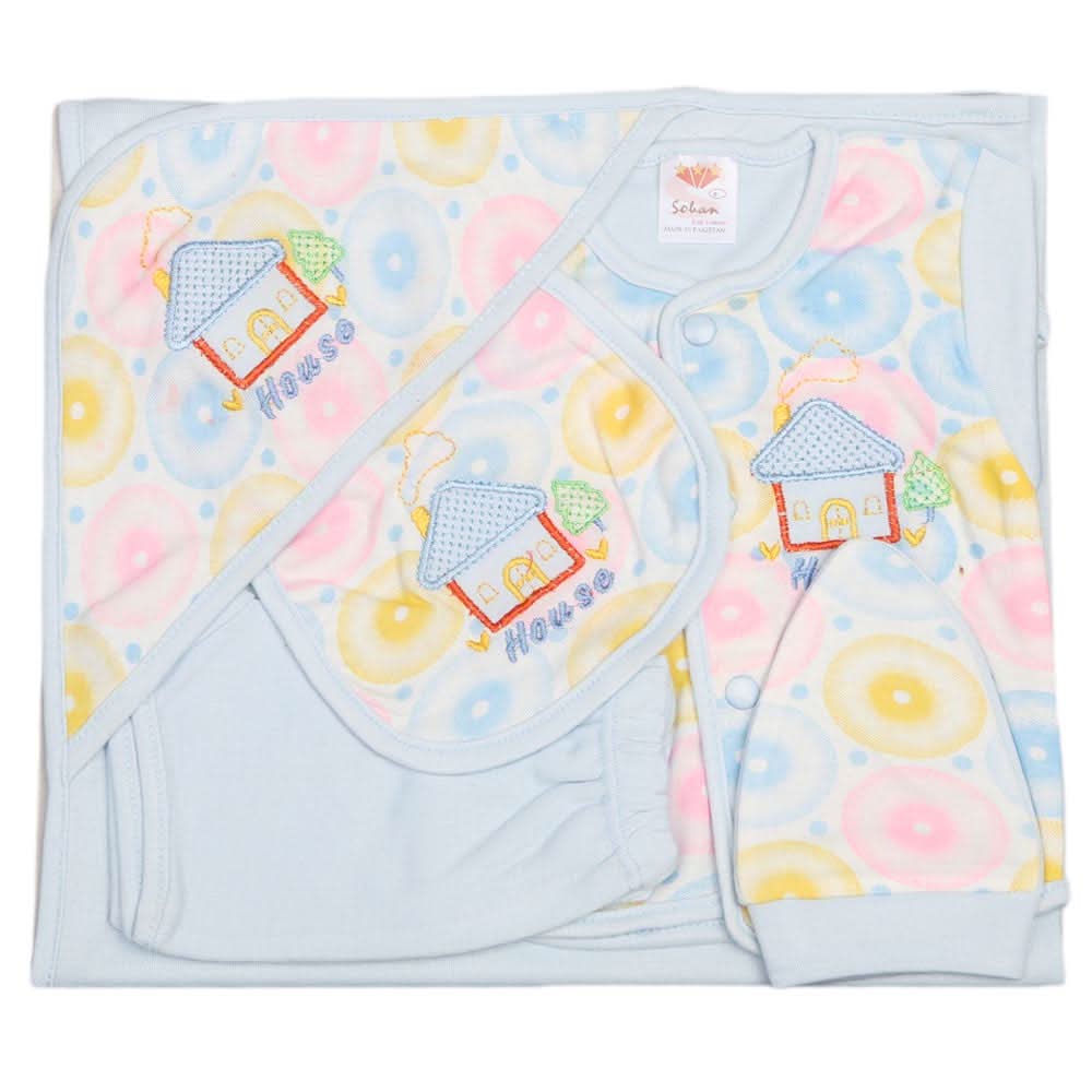 Newborn Gift Set 5 Pcs - Blue, Kids, Newborn Gift Set, Chase Value, Chase Value