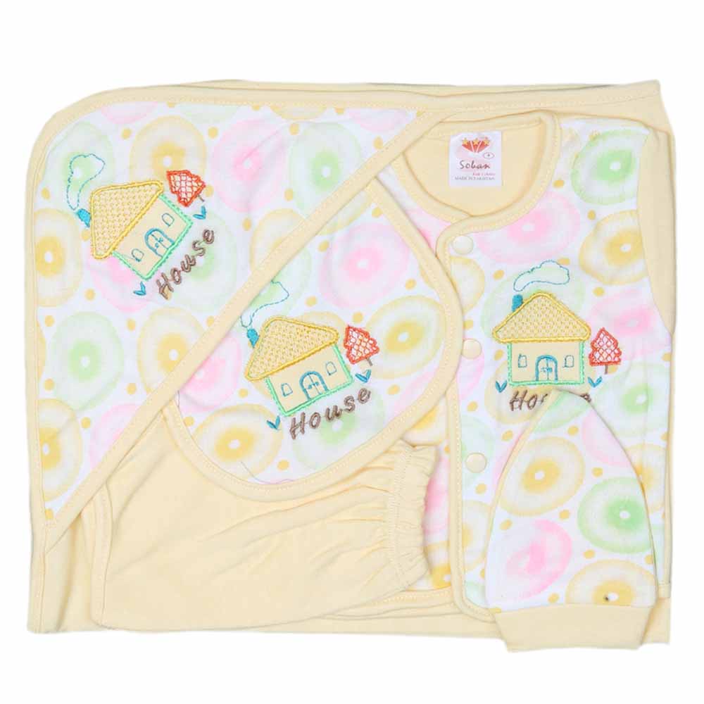 Newborn Gift Set 5 Pcs - Yellow, Kids, Newborn Gift Set, Chase Value, Chase Value