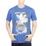 Men's Half Sleeves Print T-Shirt - Blue, Men, T-Shirts And Polos, Chase Value, Chase Value