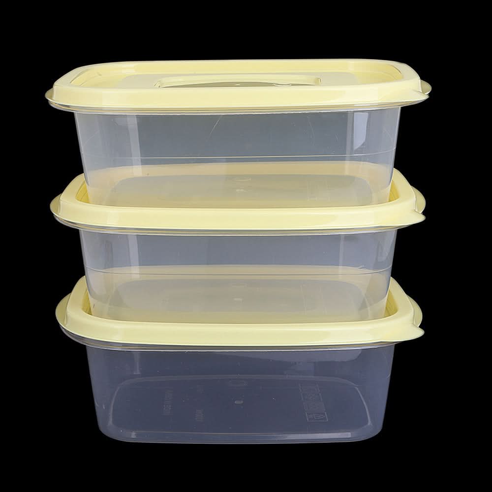 Multi Purpose Storage Box 3 Pieces - Yellow, Home & Lifestyle, Storage Boxes, Chase Value, Chase Value