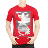Men's Half Sleeves Print T-Shirt - Maroon, Men, T-Shirts And Polos, Chase Value, Chase Value