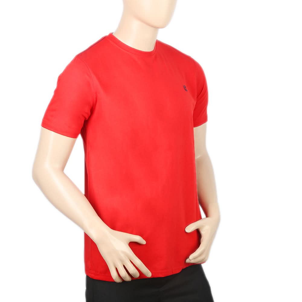 Men's Half Sleeves Print T-Shirt - Red, Men, T-Shirts And Polos, Chase Value, Chase Value