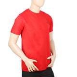 Men's Half Sleeves Print T-Shirt - Red, Men, T-Shirts And Polos, Chase Value, Chase Value
