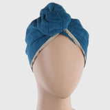 Women's Bath Towel Cap 23x9cm - Steel Blue, Home & Lifestyle, Bath Towels, Chase Value, Chase Value