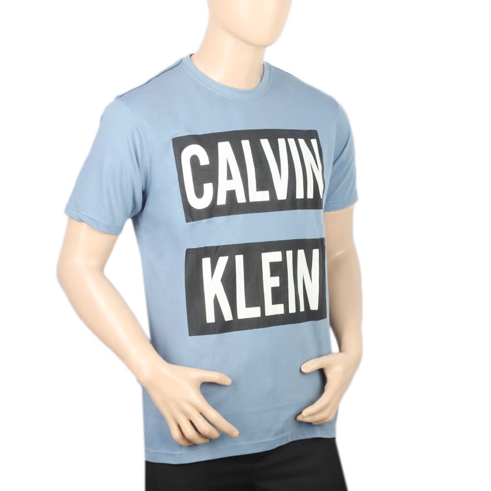 Men's Half Sleeves Print T-Shirt - Blue, Men, T-Shirts And Polos, Chase Value, Chase Value