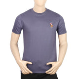Men's Half Sleeves Print T-Shirt - Grey, Men, T-Shirts And Polos, Chase Value, Chase Value