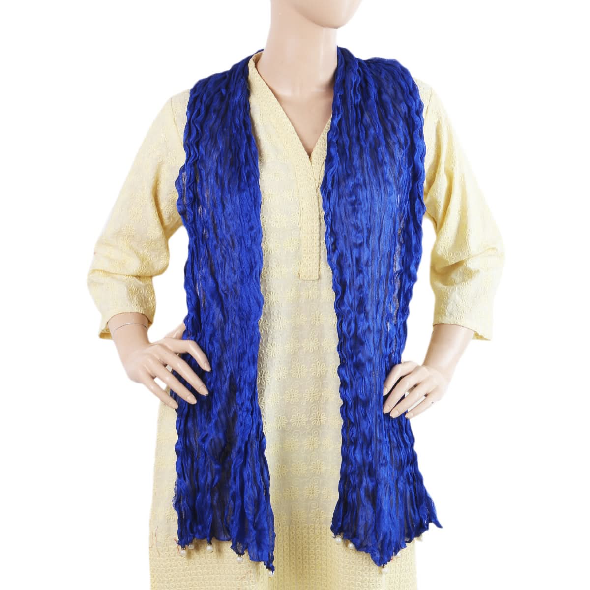 Women's Scarves With Pearls -  Royal Blue, Women, Dupatta, Chase Value, Chase Value
