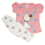 Newborn Girls Half Sleeves Suit - Pink, Kids, Newborn Girls Sets And Suits, Chase Value, Chase Value