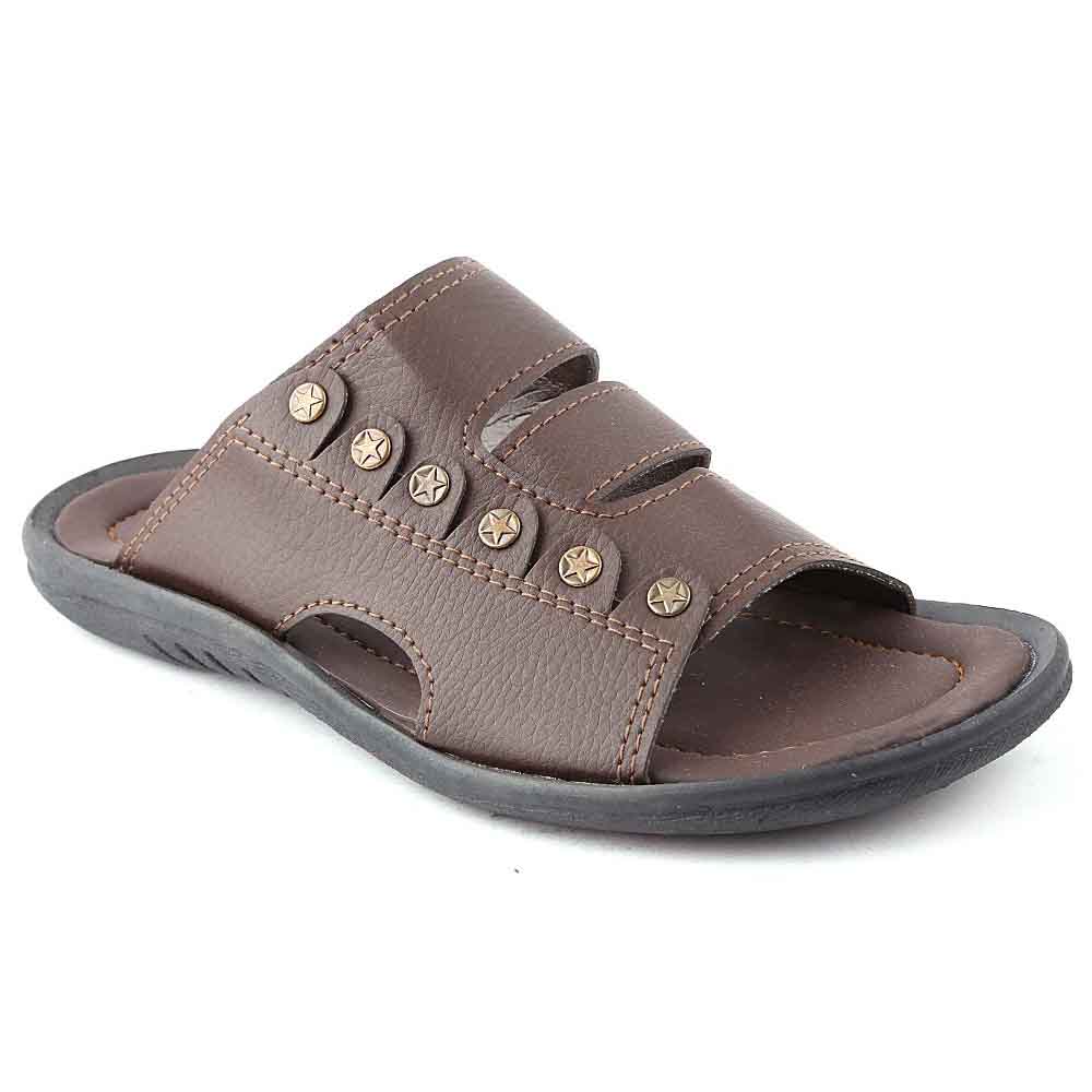 Men's Slippers (R-19) - Brown, Men, Slippers, Chase Value, Chase Value