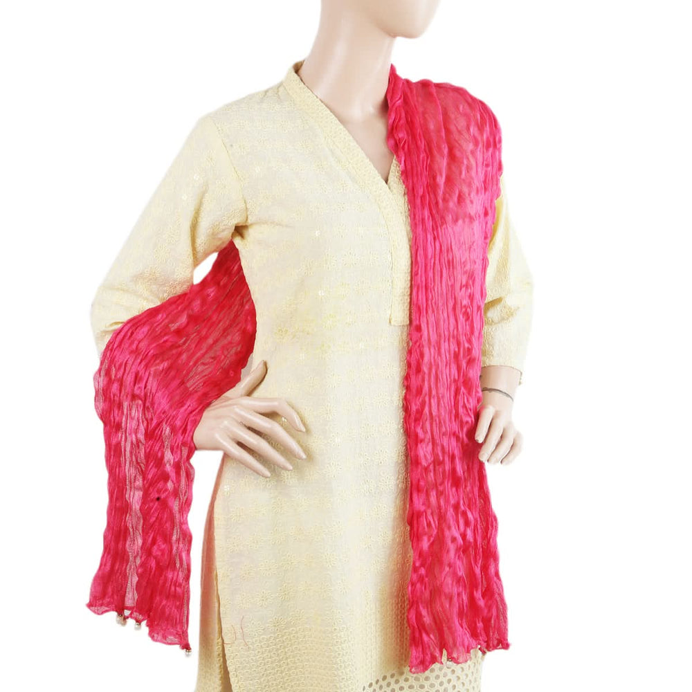 Women's Scarves With Pearls - Dark Pink, Women, Dupatta, Chase Value, Chase Value