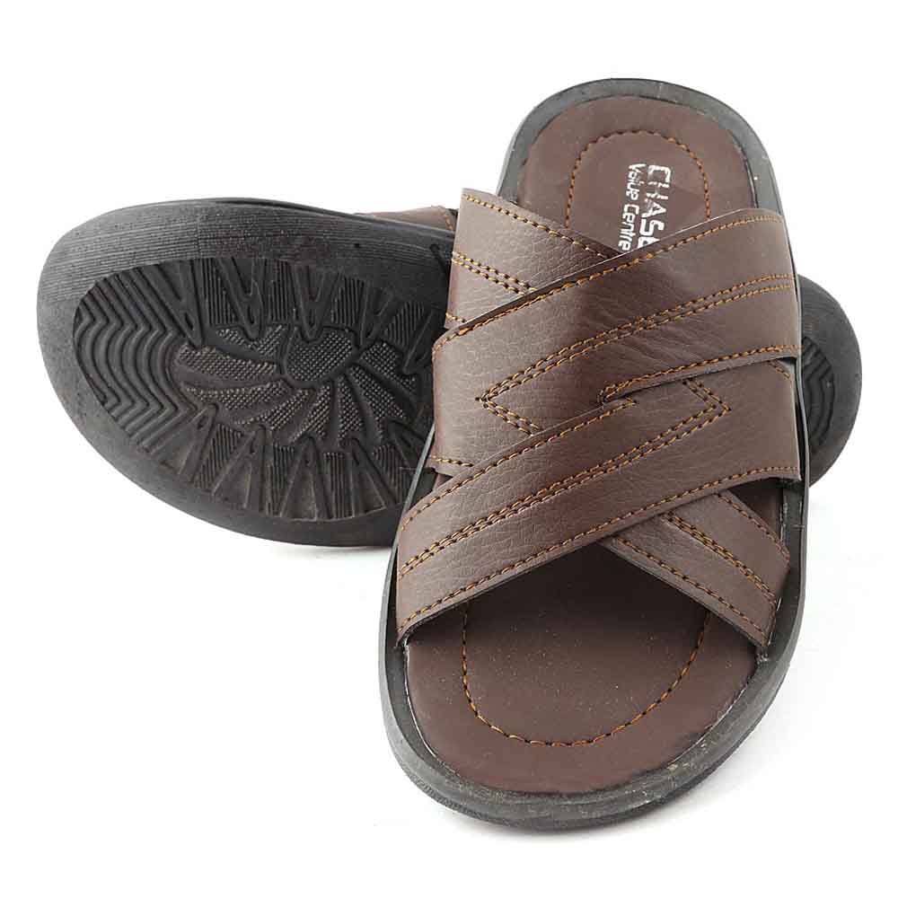 Men's Slippers (R-18) - Brown, Men, Slippers, Chase Value, Chase Value
