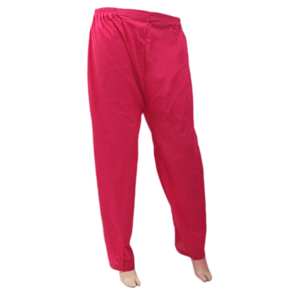 Women's Embroidered Trouser - Pink, Women's, Pants & Tights, Chase Value, Chase Value