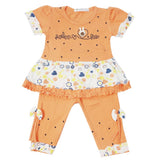 Newborn Girls Half Sleeves Suit - Orange, Kids, Newborn Girls Sets And Suits, Chase Value, Chase Value
