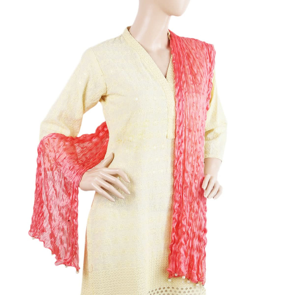 Women's Scarves With Pearls - Light Pink, Women, Dupatta, Chase Value, Chase Value
