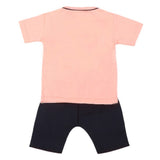 Boys Half Sleeves 2 Pcs Suit - Peach, Kids, Boys Sets And Suits, Chase Value, Chase Value