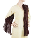 Women's Scarves With Pearls -  Dark Brown, Women, Dupatta, Chase Value, Chase Value