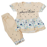 Newborn Girls Half Sleeves Suit - Peach, Kids, Newborn Girls Sets And Suits, Chase Value, Chase Value