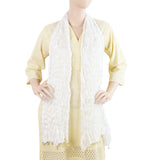 Women's Scarves With Pearls - White, Women, Dupatta, Chase Value, Chase Value