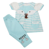 Newborn Girls Half Sleeves Suit - Sky Blue, Kids, Newborn Girls Sets And Suits, Chase Value, Chase Value