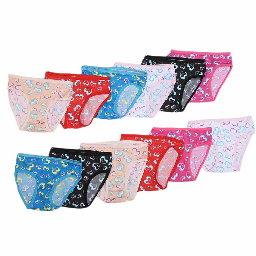 Girls Panty 12 Pcs - Multi, Kids, Panties And Briefs, Chase Value, Chase Value