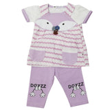 Newborn Girls Half Sleeves Suit - Purple, Kids, Newborn Girls Sets And Suits, Chase Value, Chase Value