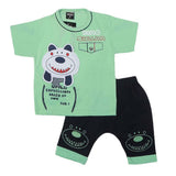 Boys Half Sleeves 2 Pcs Suit - Green, Kids, Boys Sets And Suits, Chase Value, Chase Value