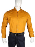 Men's Plain Formal Shirt - Mustard, Men, Shirts, Chase Value, Chase Value