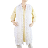 Women's Chiffon Dupatta - White, Women, Dupatta, Chase Value, Chase Value