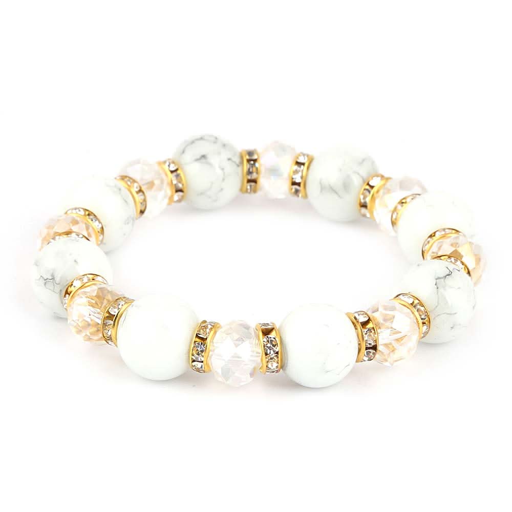 Women's Stone Bracelet - White - test-store-for-chase-value