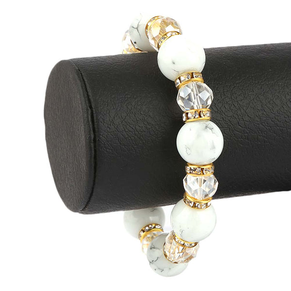 Women's Stone Bracelet - White - test-store-for-chase-value